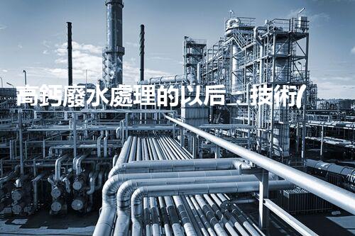 高鈣廢水處理的以后：技術(shù)革新與環(huán)境保護(hù)？